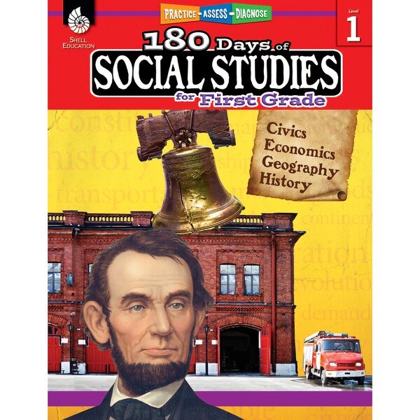 180 Days of Social Studies for First Grade, Shell Education, Mfr#: 51393